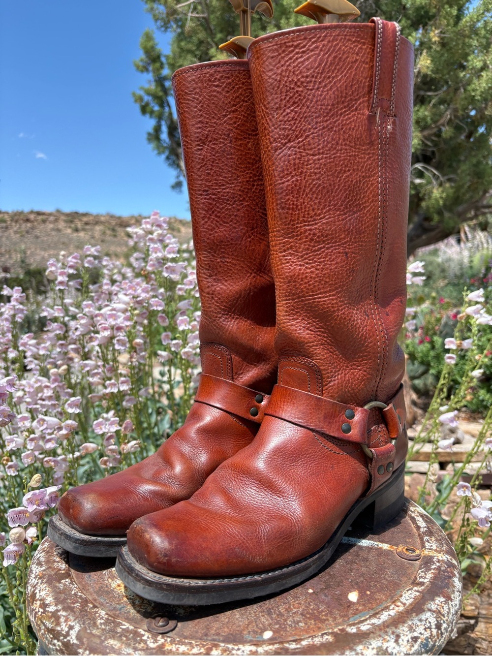 FRYE 🇺🇸15R Harness Boots Just Resoled - Picture 5 of 16